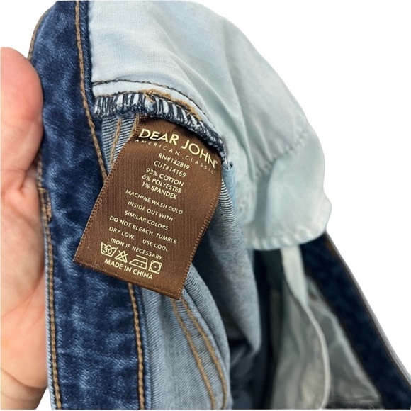 Dear John Distressed Flair Medium Wash Jeans Women Size 30 - Picture 5 of 5